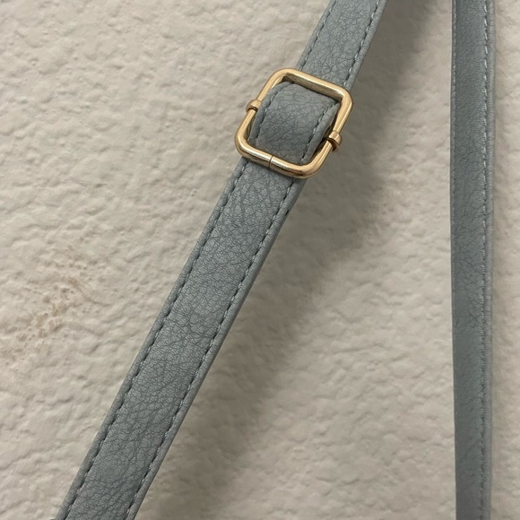 Violet Ray Women's Circle Satchel Handbag - Blue and amber lucite handles - Picture 6 of 8